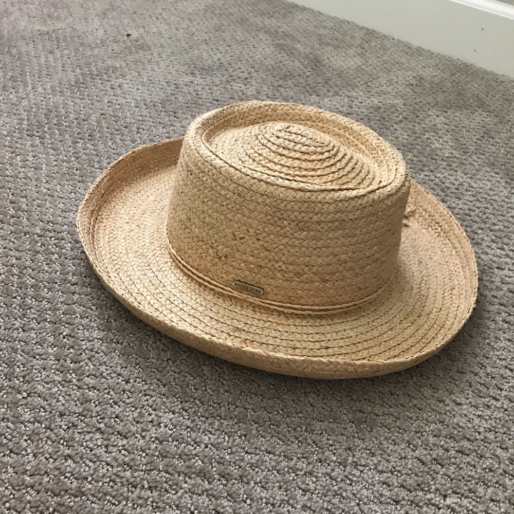 Gigi Pip Sloan Straw Gambler Hat